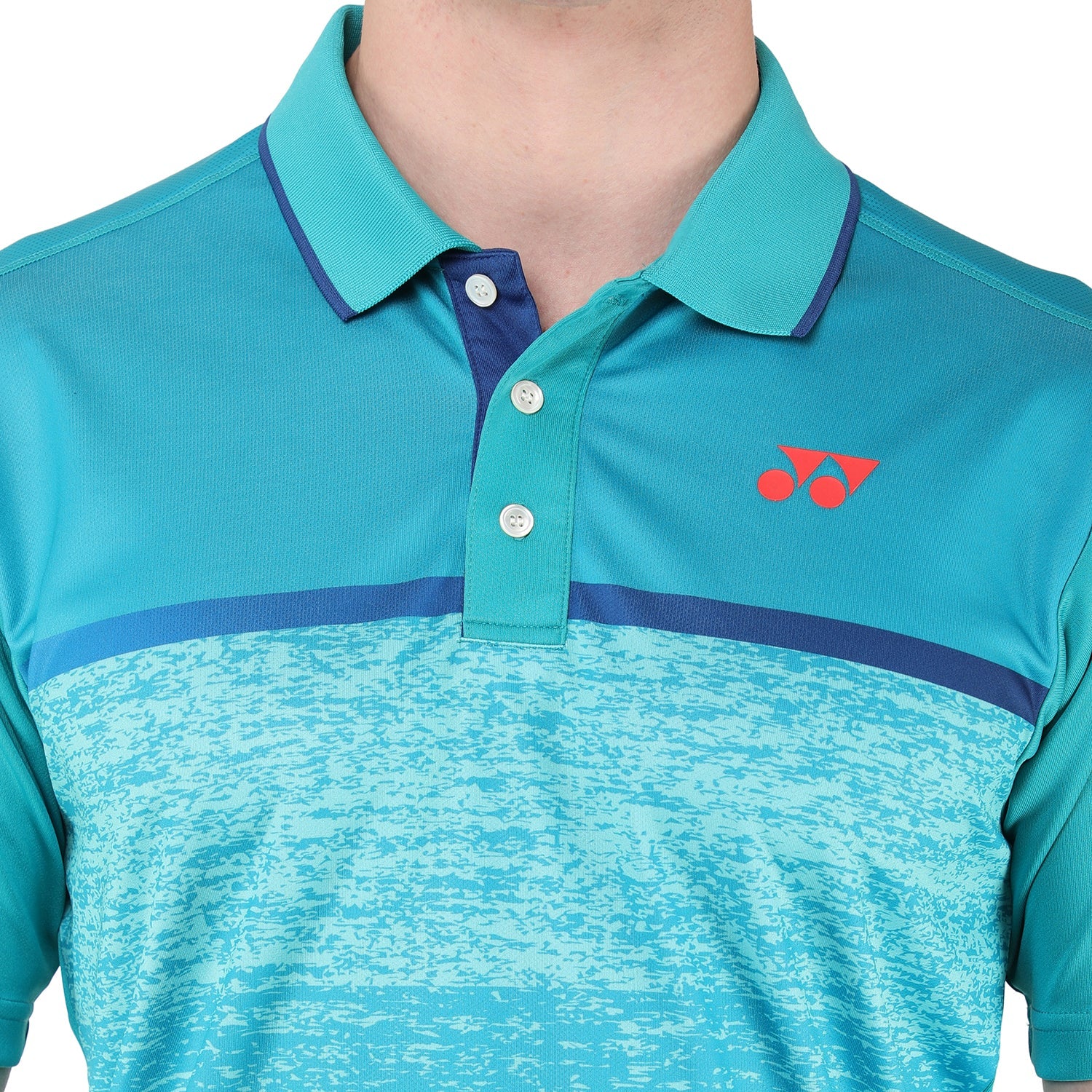 Yonex 1291 Mens Polo Collar T-Shirt Apparel Blue Grass