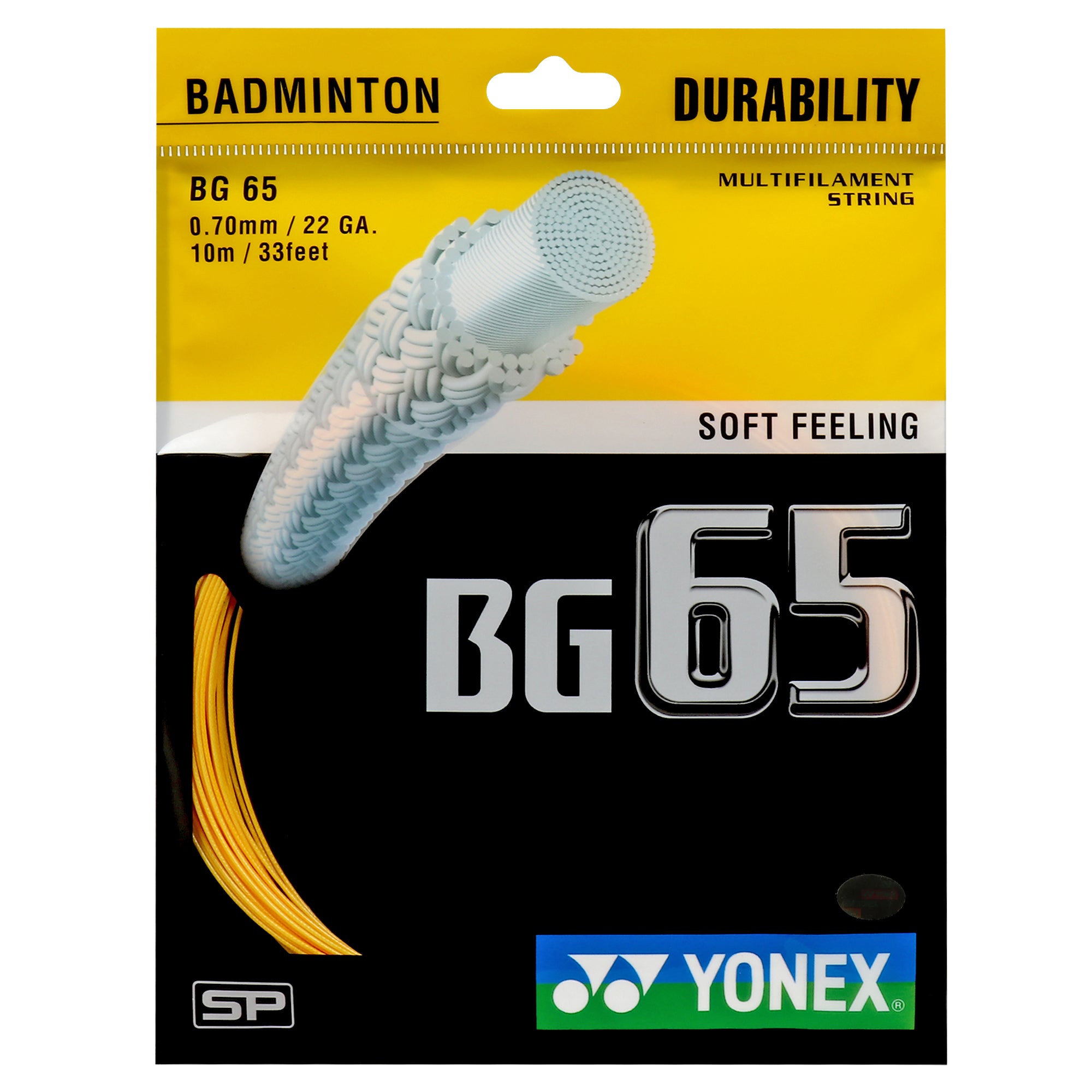 Yonex BG 65 Badminton String (Pack of 1 String)