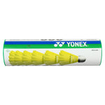 Yonex MAVIS 350 - Green Cap Nylon Badminton Shuttlecock - Yellow  (Slow, 75)
