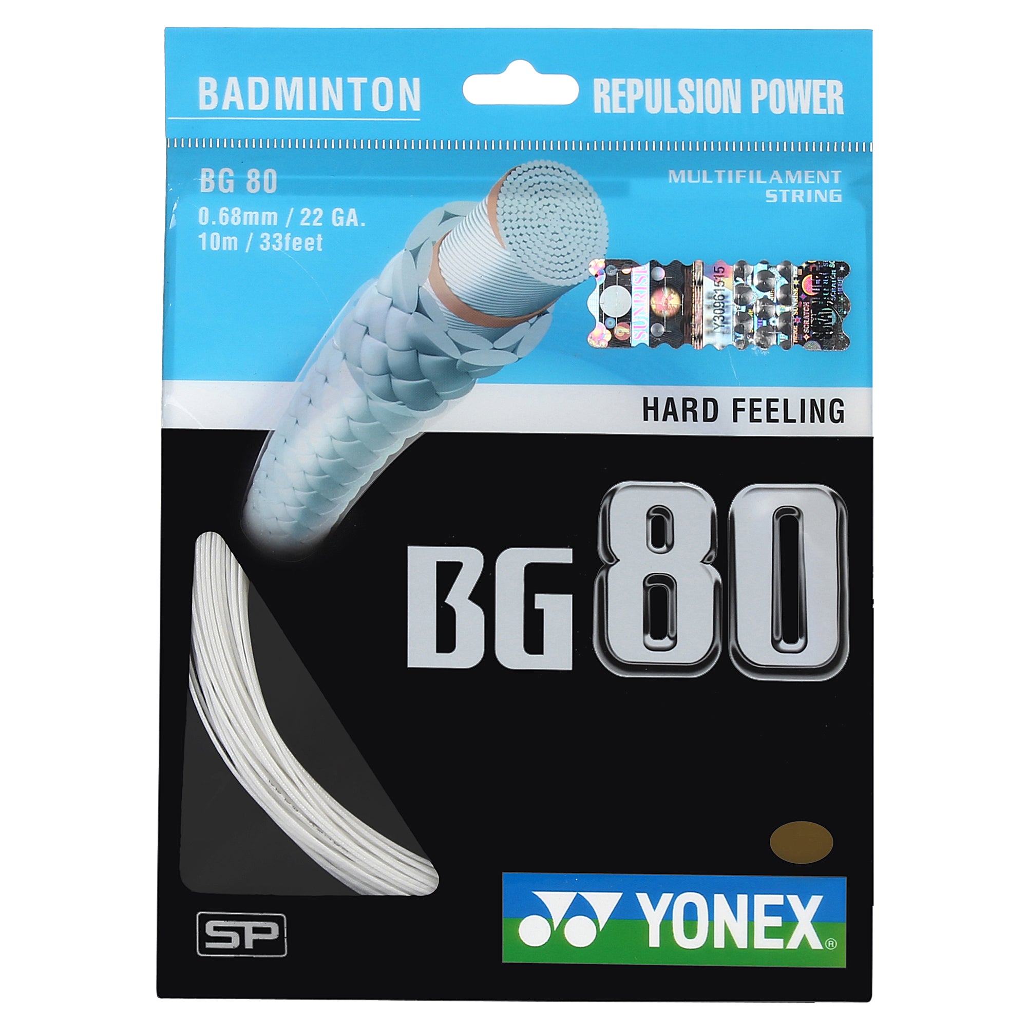 Yonex BG 80 Badminton String (Pack of 1 String)