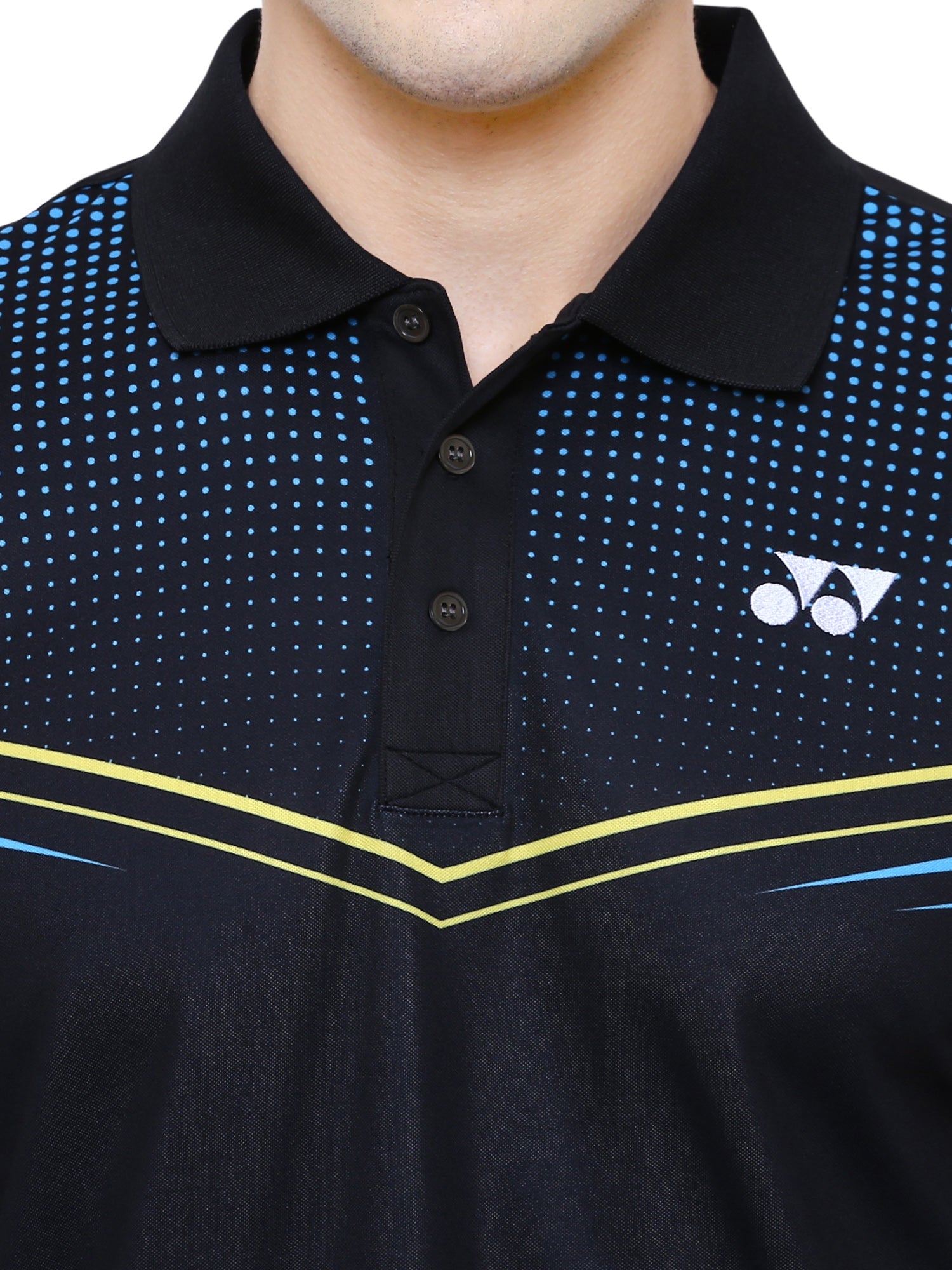 Yonex 1263 Mens Polo Collar T-Shirt Apparel Black