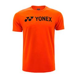 Yonex 1007 Mens T-Shirt Apparel Neon Orange 804C/Black