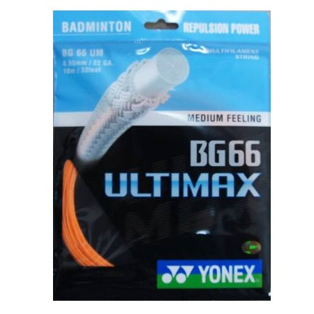 Yonex BG 66 Ultimax Badminton String (Pack of 1 String)