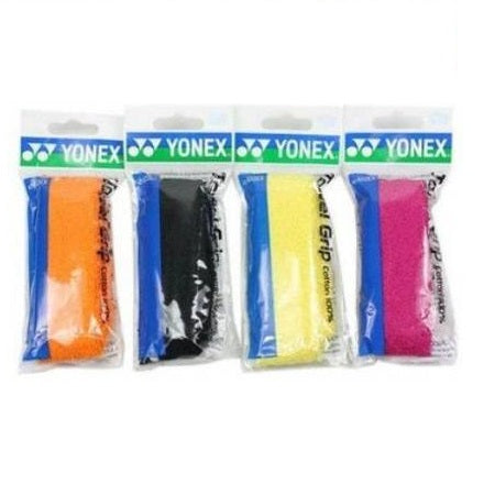 Yonex AC 402 EX Towel Badminton Grip (Pack Of 4)