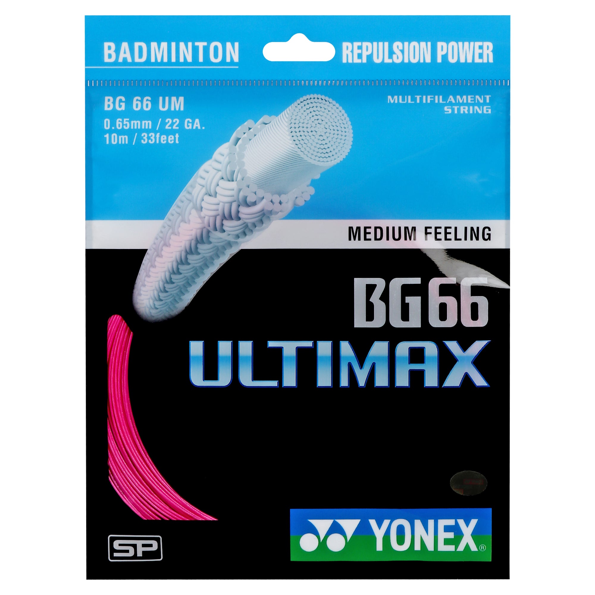 Yonex BG 66 Ultimax Badminton String (Pack of 1 String)