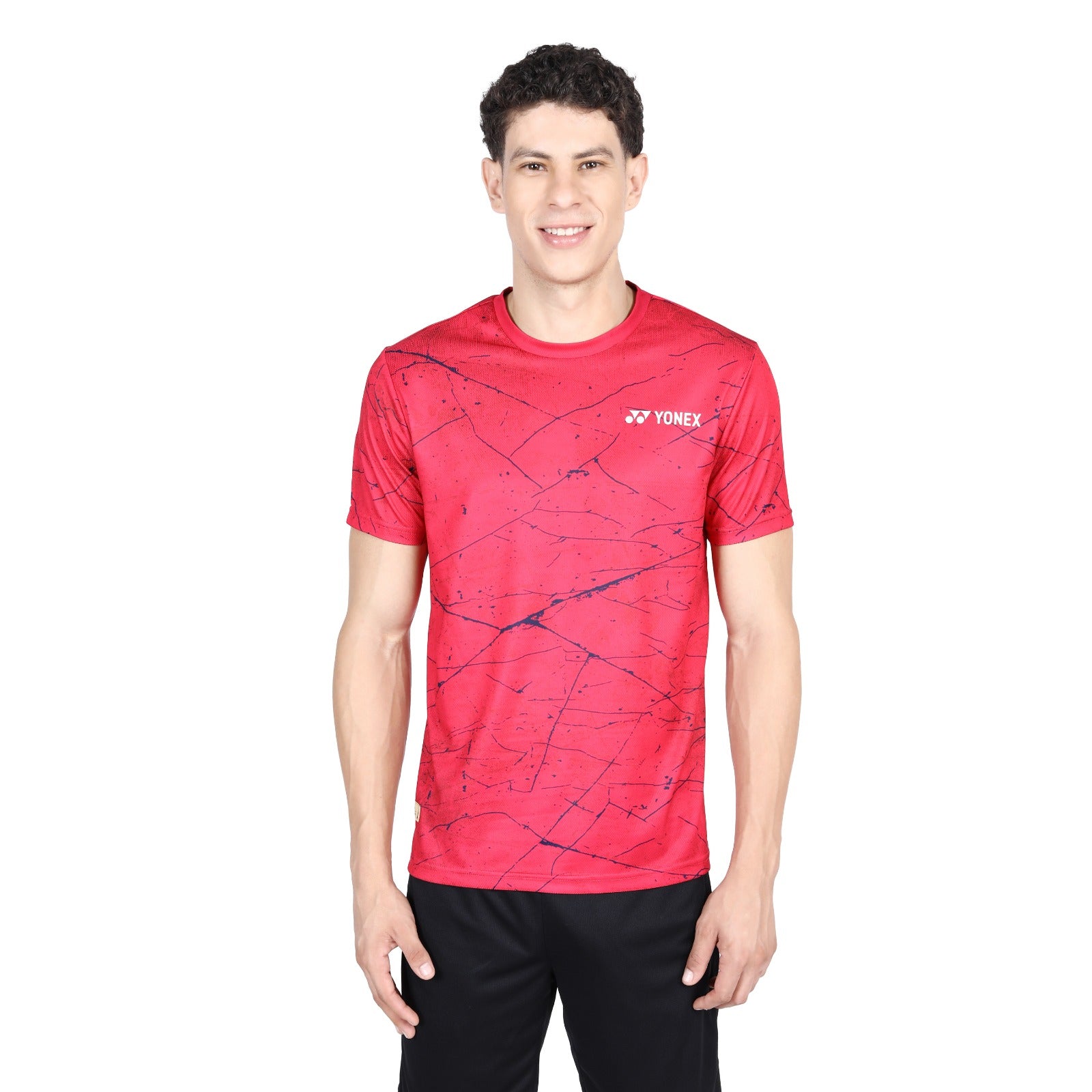 Yonex 2666 Mens Round Neck T-Shirt Apparel Viva Magenta