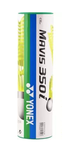 Yonex MAVIS 350i (Pack of 1 Box) - Green Cap Nylon Badminton Shuttlecock