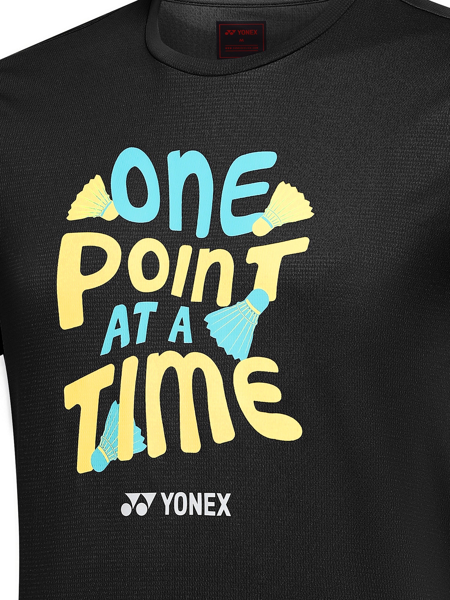 Yonex 3047 Mens Round Neck T-Shirt Apparel Jet Black