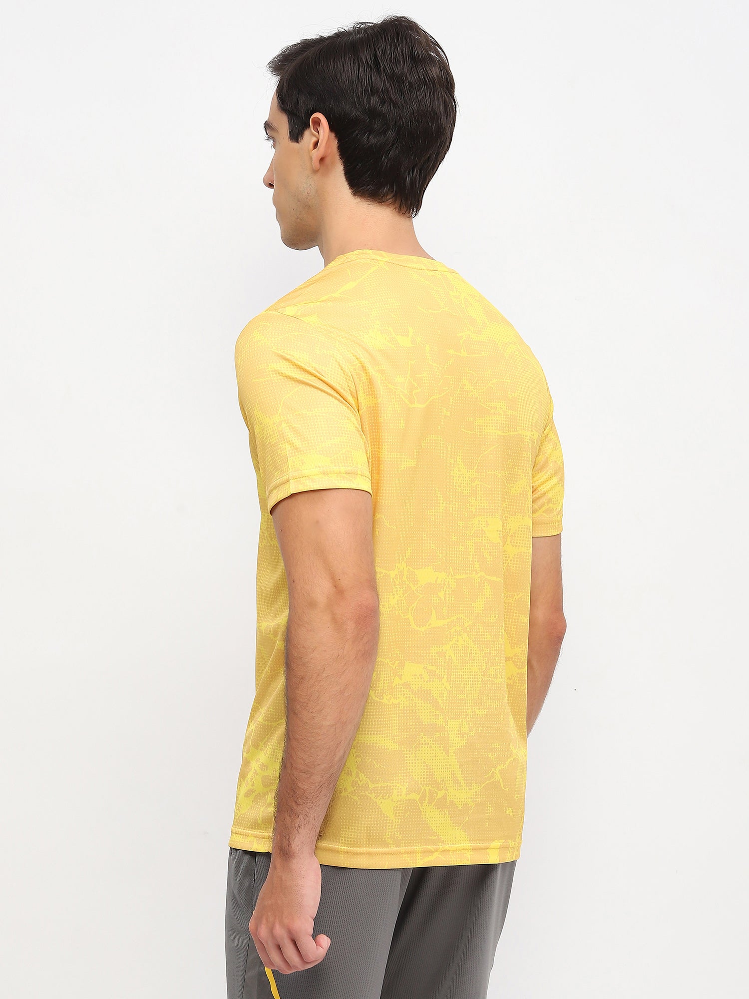 Yonex 2963 Mens Round Neck T-Shirt Apparel White Lemon Zest