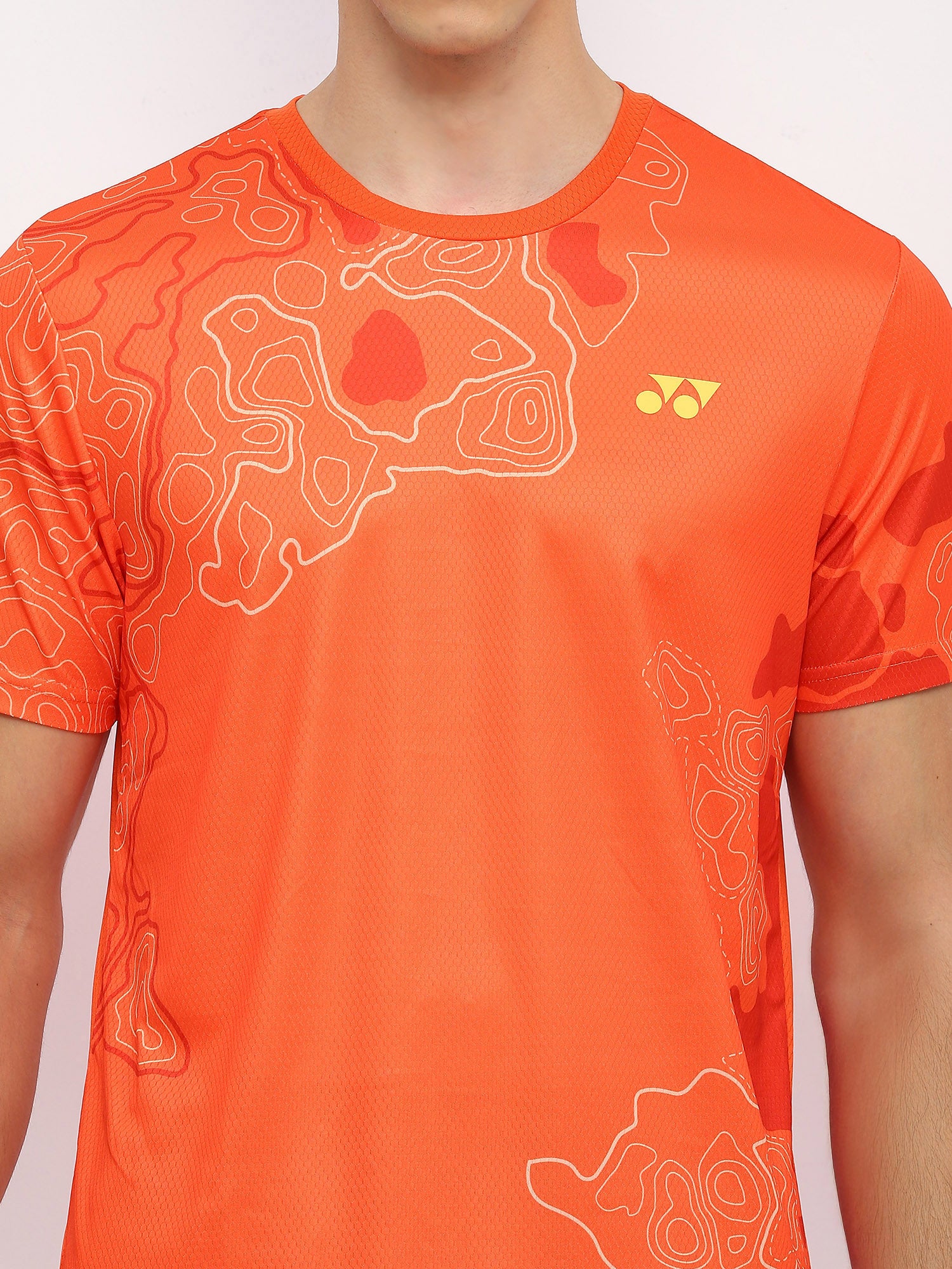 Yonex 2962 Mens Round Neck T-Shirt Apparel MANDARIN RED