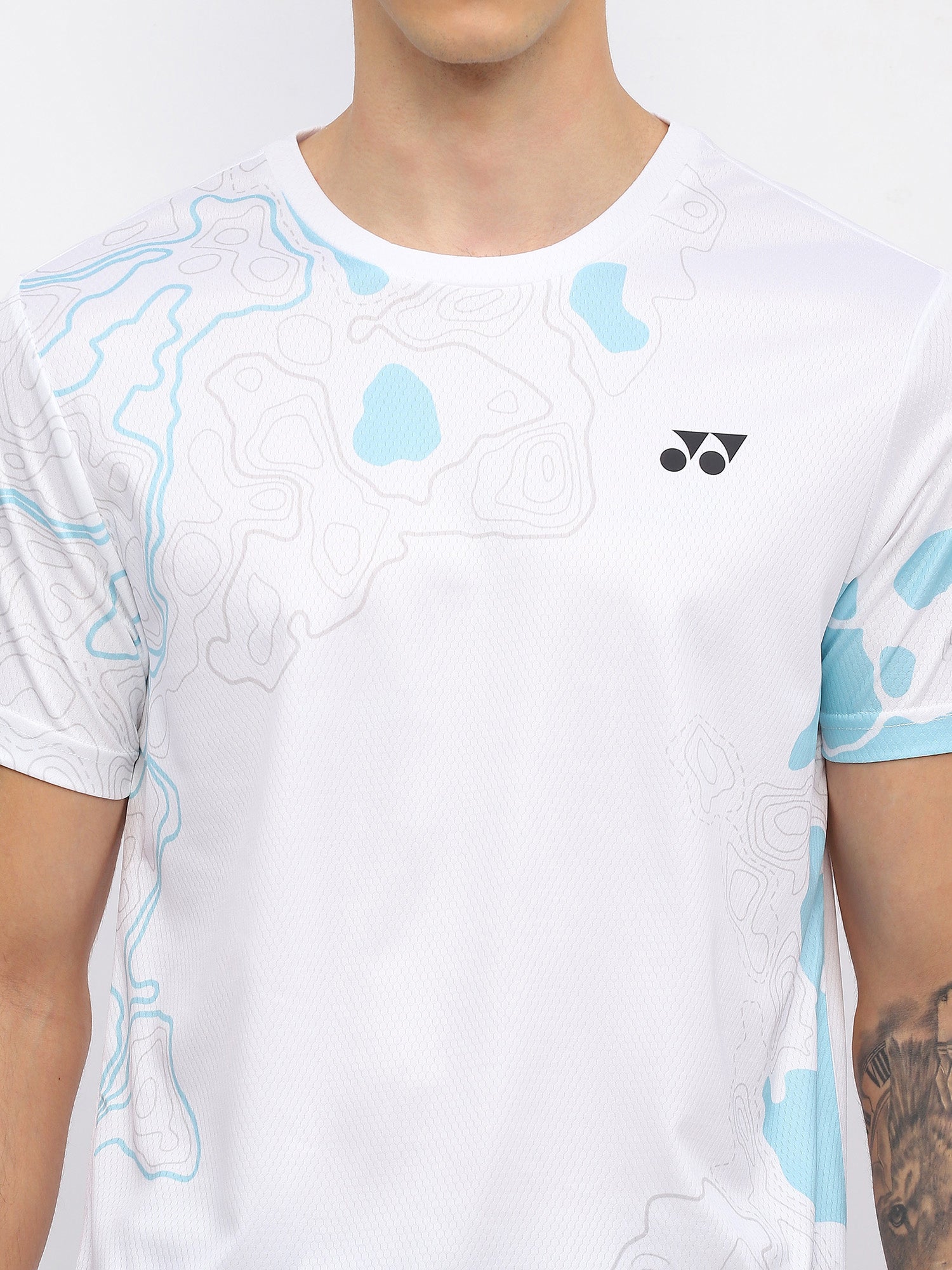 Yonex 2962 Mens Round Neck T-Shirt Apparel White
