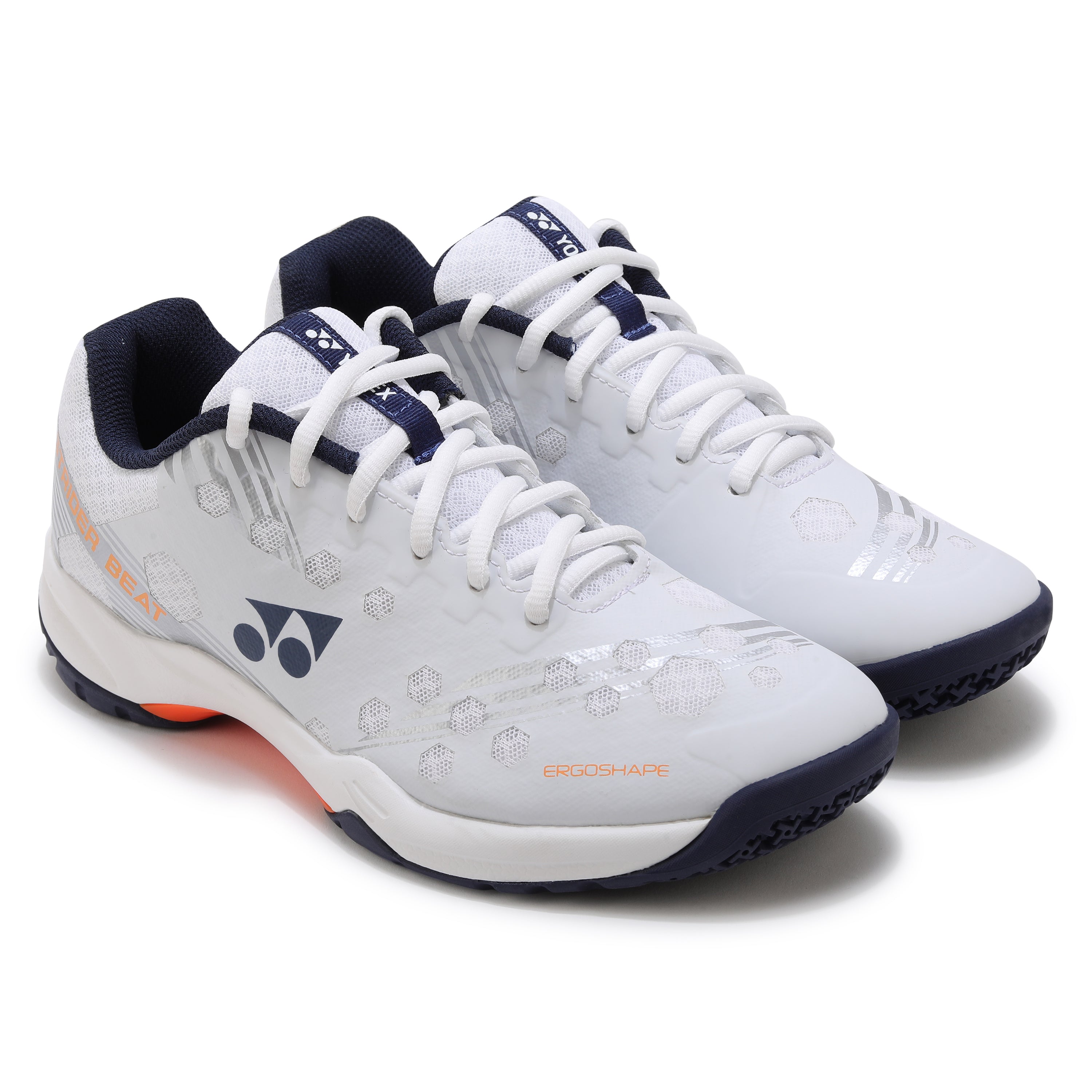 Yonex Strider Beat Power Cushion Badminton Shoe White Orange