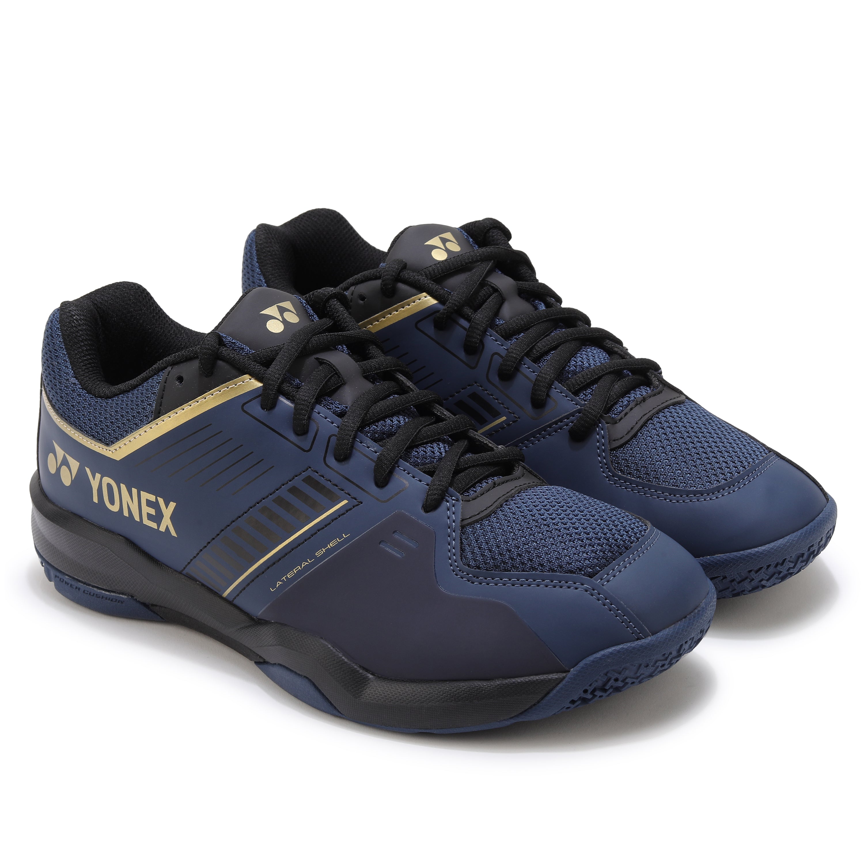 Yonex Strider Flow Wide Power Cushion Badminton Shoe Navy Gold