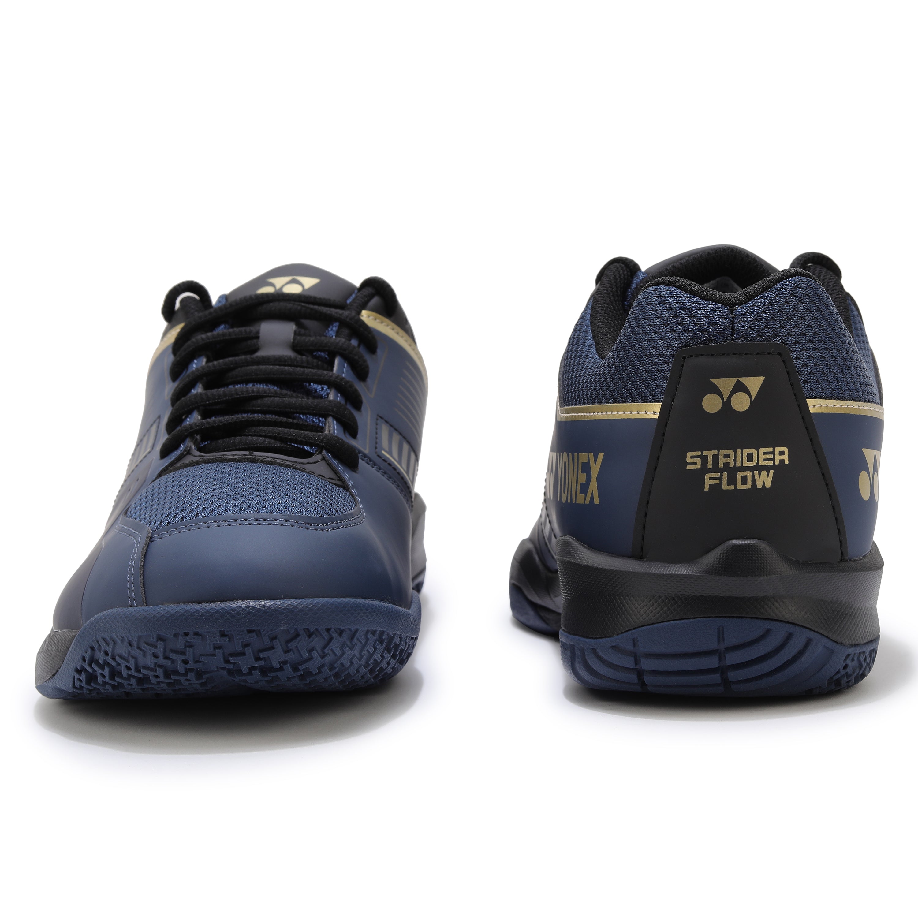 Yonex Strider Flow Wide Power Cushion Badminton Shoe Navy Gold