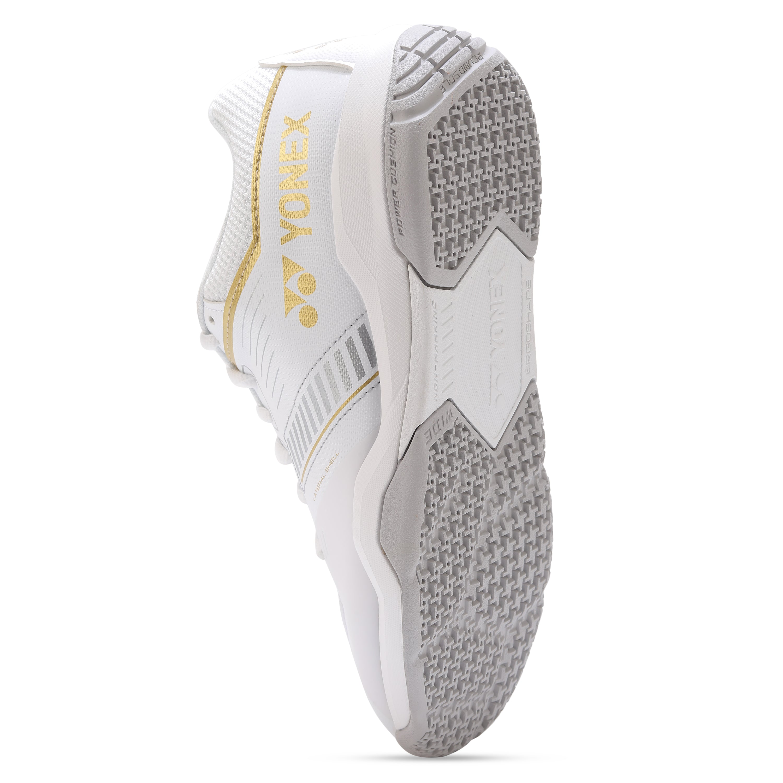 Yonex Strider Flow Wide Power Cushion Badminton Shoe White Gold