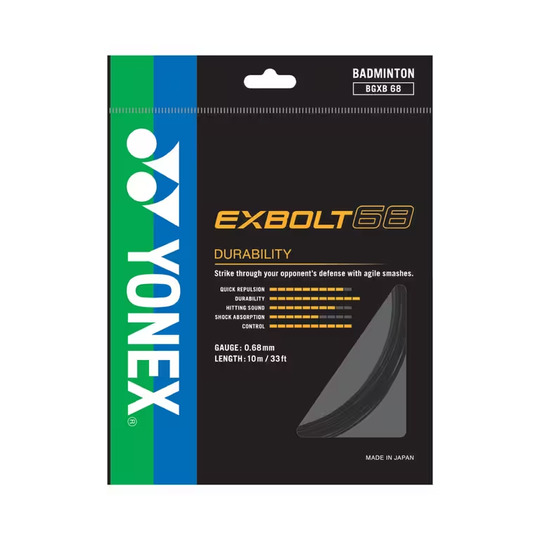 Yonex Exbolt 68 Badminton String (Pack of 1 String)