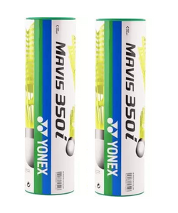 Yonex MAVIS 350i (Pack of 2 Box) - Green Cap Nylon Badminton Shuttlecock - Yellow