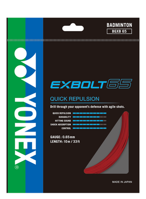 Yonex Exbolt 65 Badminton String (Pack of 1 String)