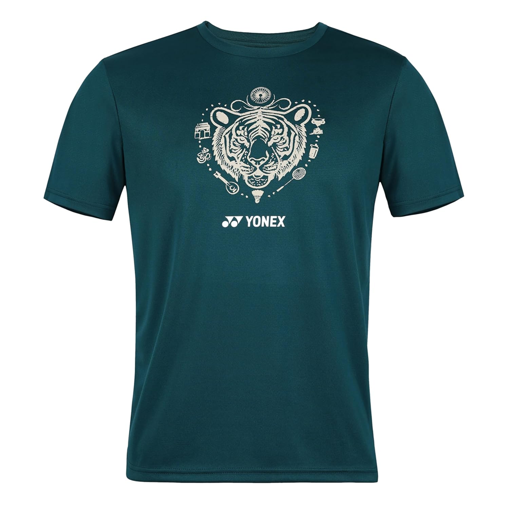 Yonex 2924 Mens Round Neck T-Shirt Apparel Tiger Dark Sea