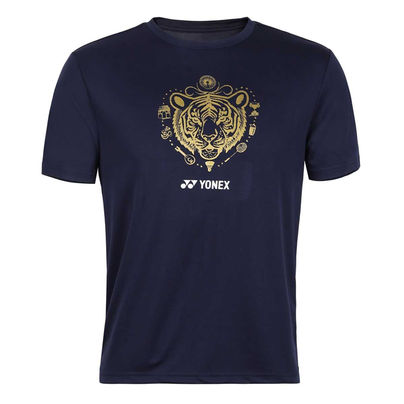 Yonex 2924 Mens Round Neck T-Shirt Apparel Tiger Night Sky