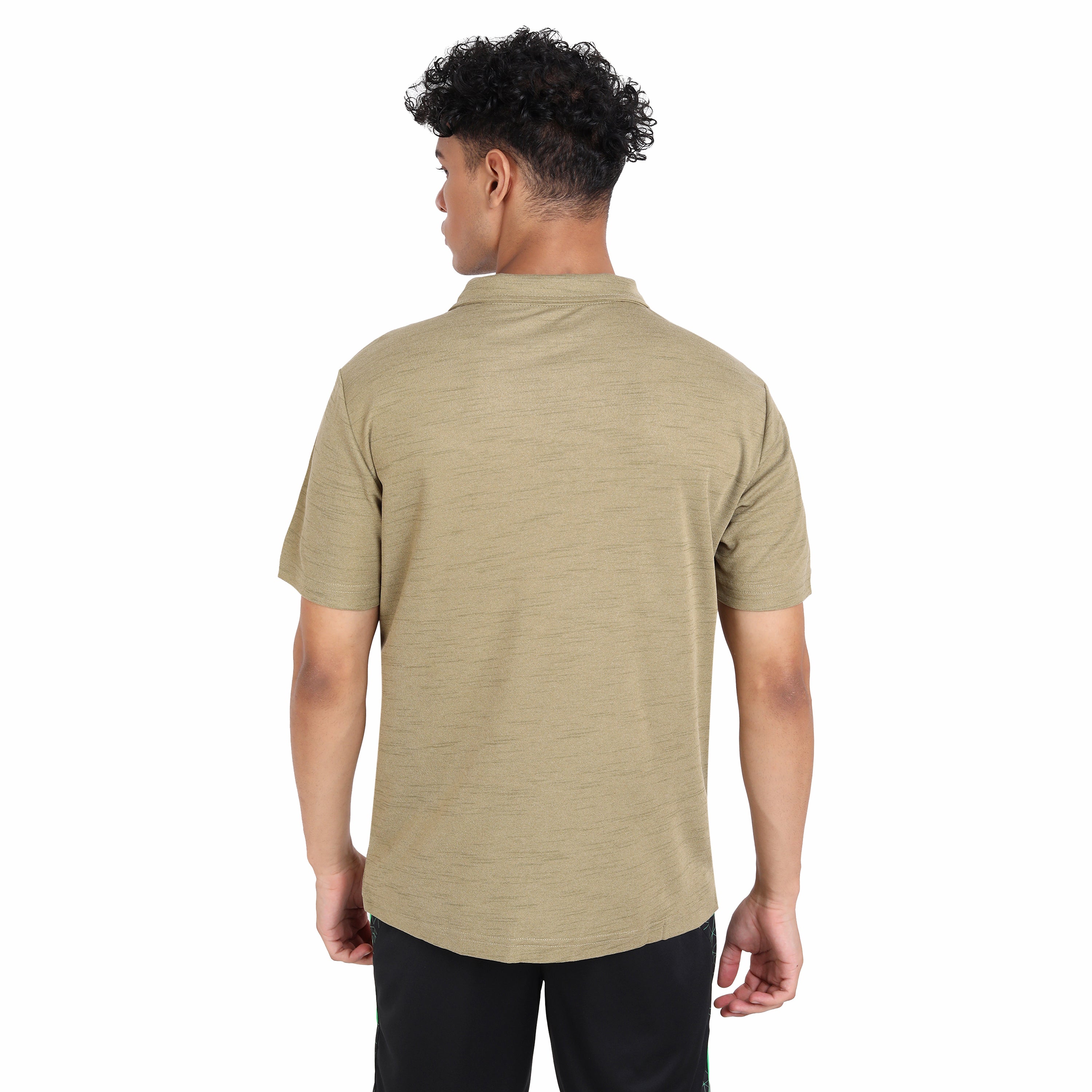 Yonex 2415 Mens Polo Collar T-Shirt Apparel Khaki