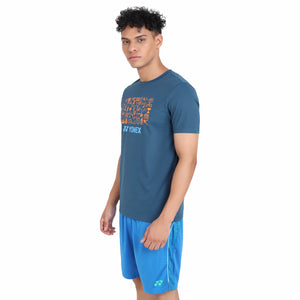 Yonex 2327 Mens Round Neck T-Shirt Apparel MOJOLICA BLUE