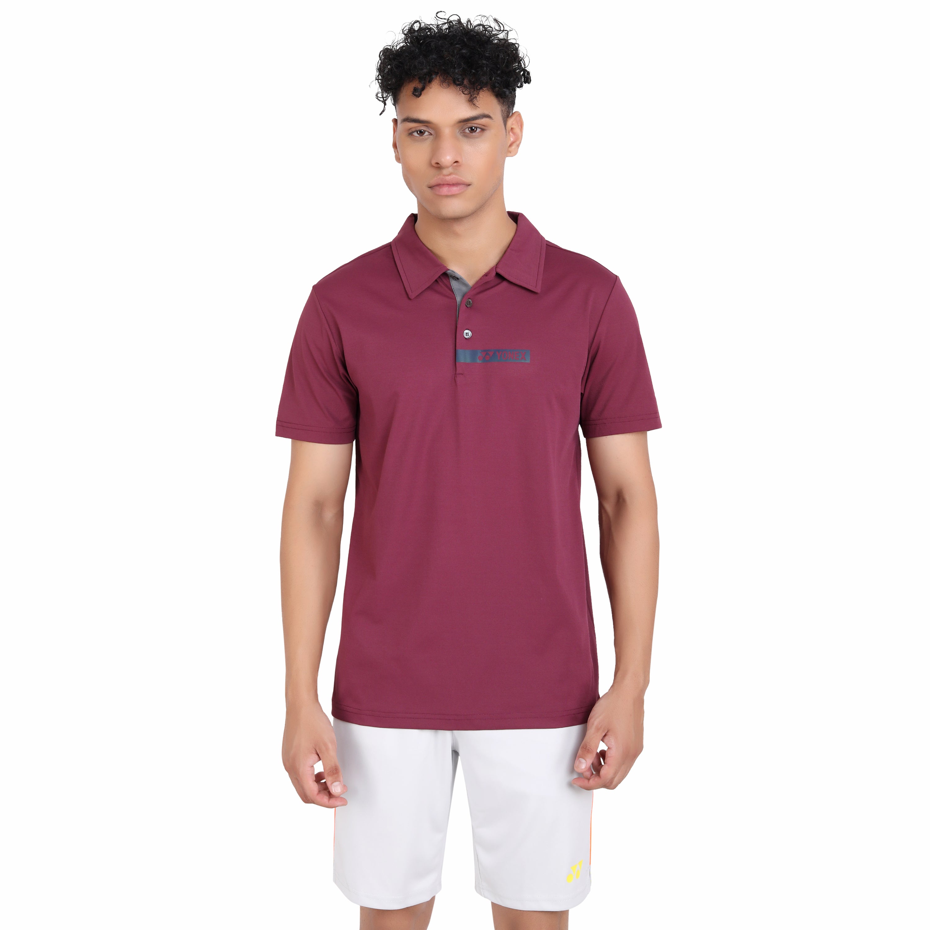 Yonex 2414 Mens Polo Collar T-Shirt Apparel GRAPE WINE