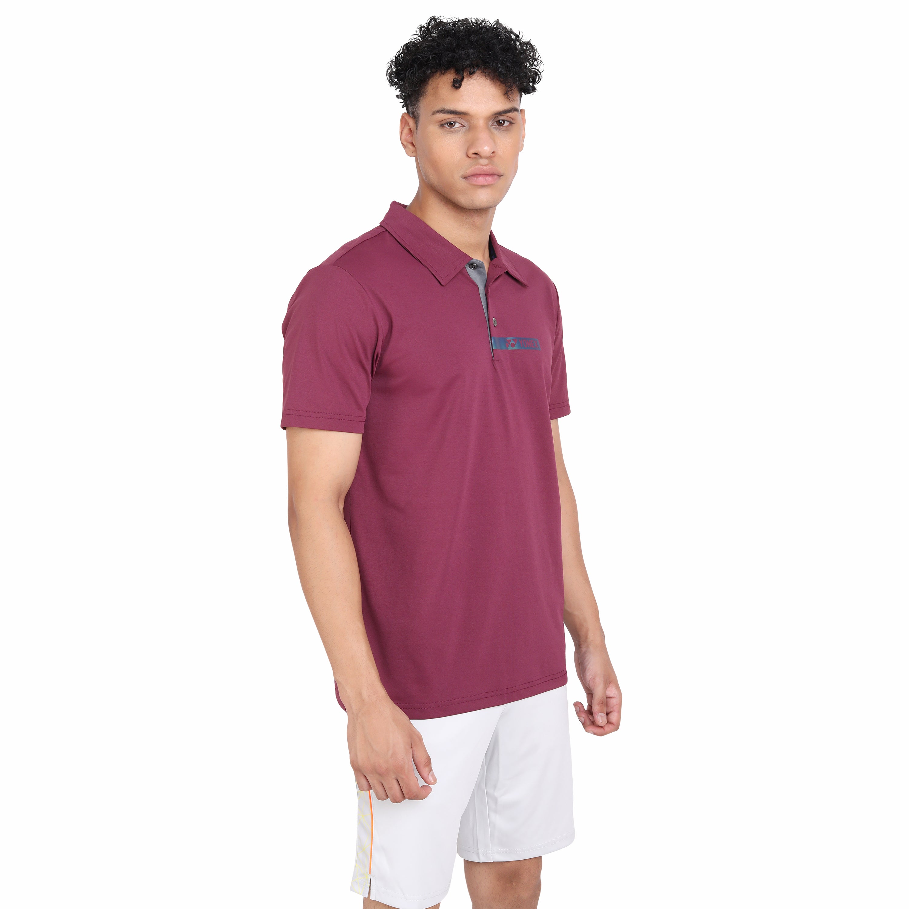 Yonex 2414 Mens Polo Collar T-Shirt Apparel GRAPE WINE