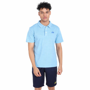 Yonex 2415 Mens Polo Collar T-Shirt Apparel Sky Blue