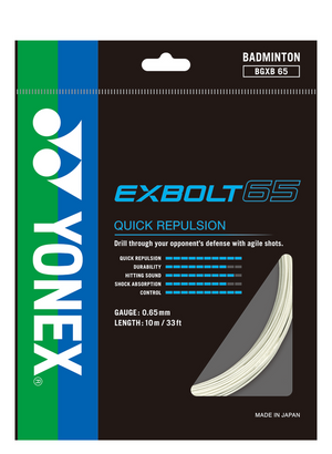 Yonex Exbolt 65 Badminton String (Pack of 1 String)