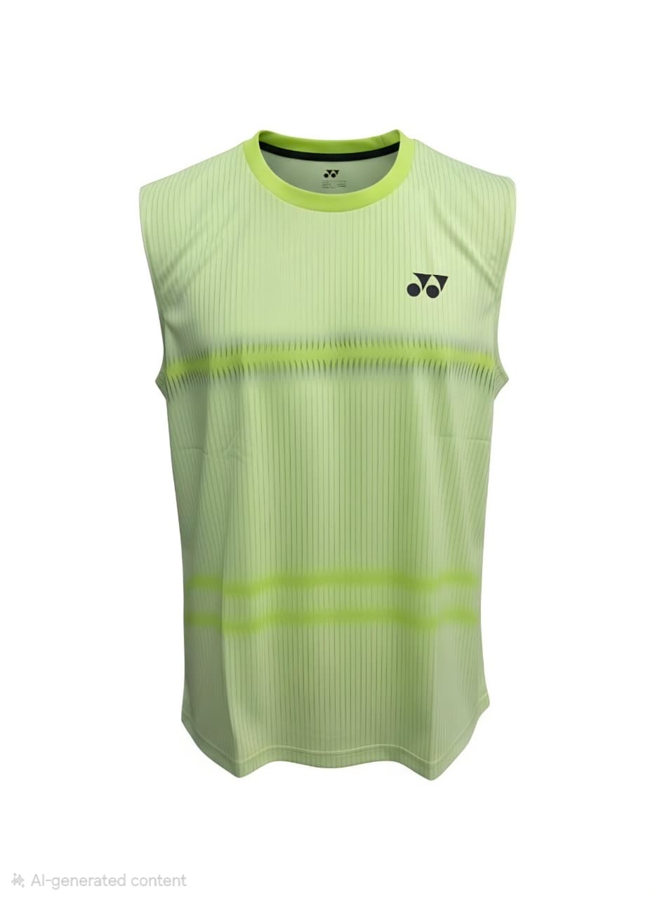 Yonex YOB26146EX Mens Sleeveless Round Neck T-Shirt Apparel Fresh Lime