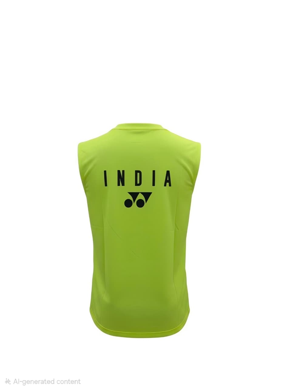 Yonex YOB26146EX Mens Sleeveless Round Neck T-Shirt Apparel Fresh Lime