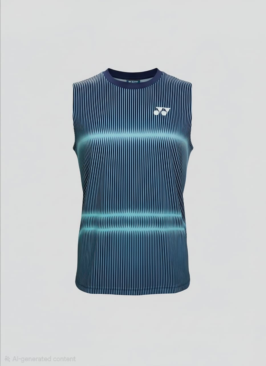 Yonex YOB26146EX Mens Sleeveless Round Neck T-Shirt Apparel Dark Navy