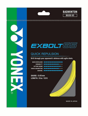 Yonex Exbolt 65 Badminton String (Pack of 1 String)