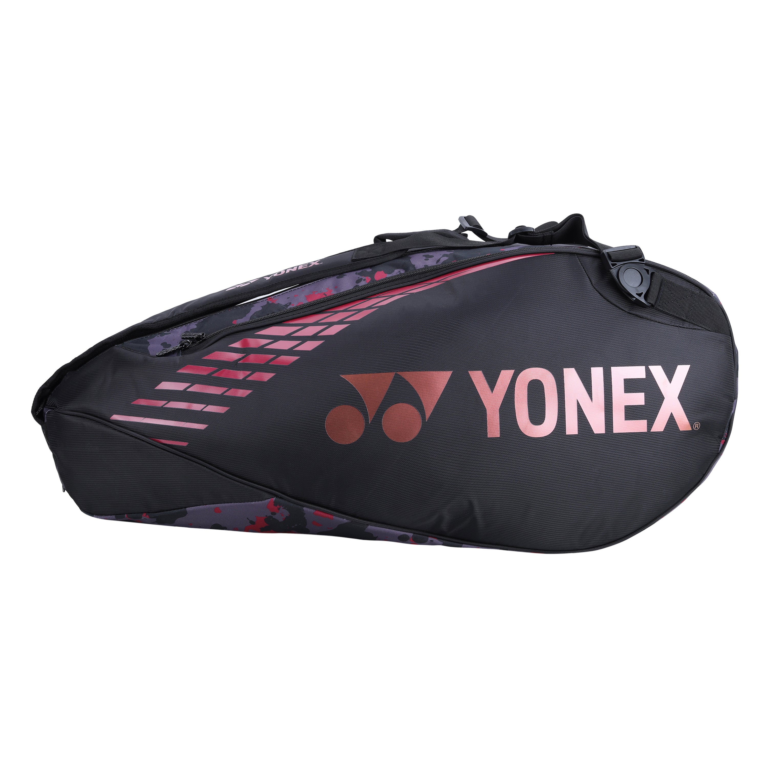 Yonex 22926T-BT6-SR Badminton Kitbag (With Shoe Pocket) Black Persian Red