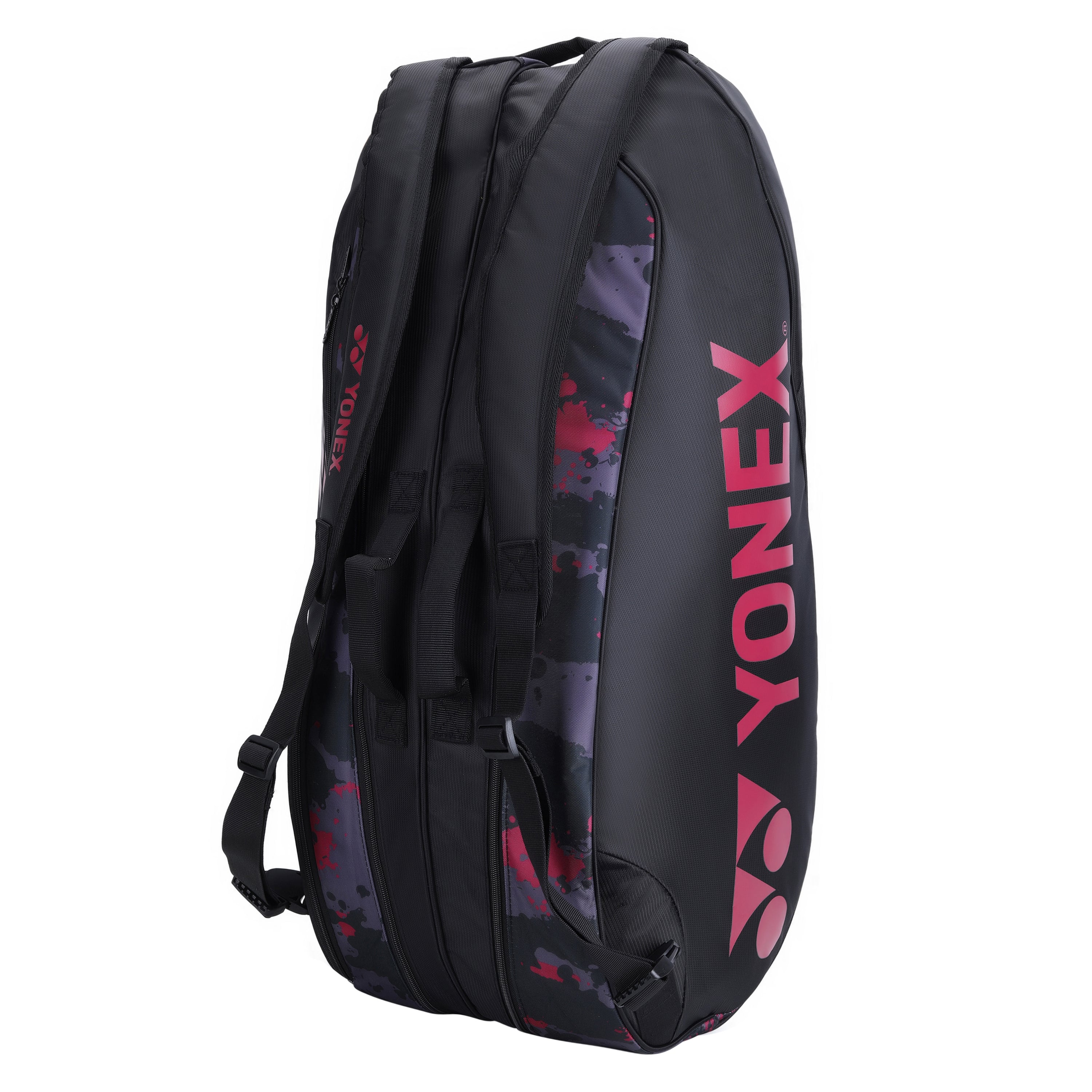 Yonex 22926T-BT6-SR Badminton Kitbag (With Shoe Pocket) Black Persian Red