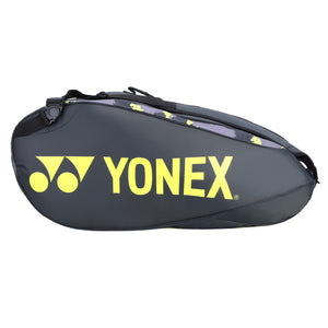 Yonex 22929T-BT6-SR Badminton Kitbag (With Shoe Pocket) Dark Flower Grey Yellow