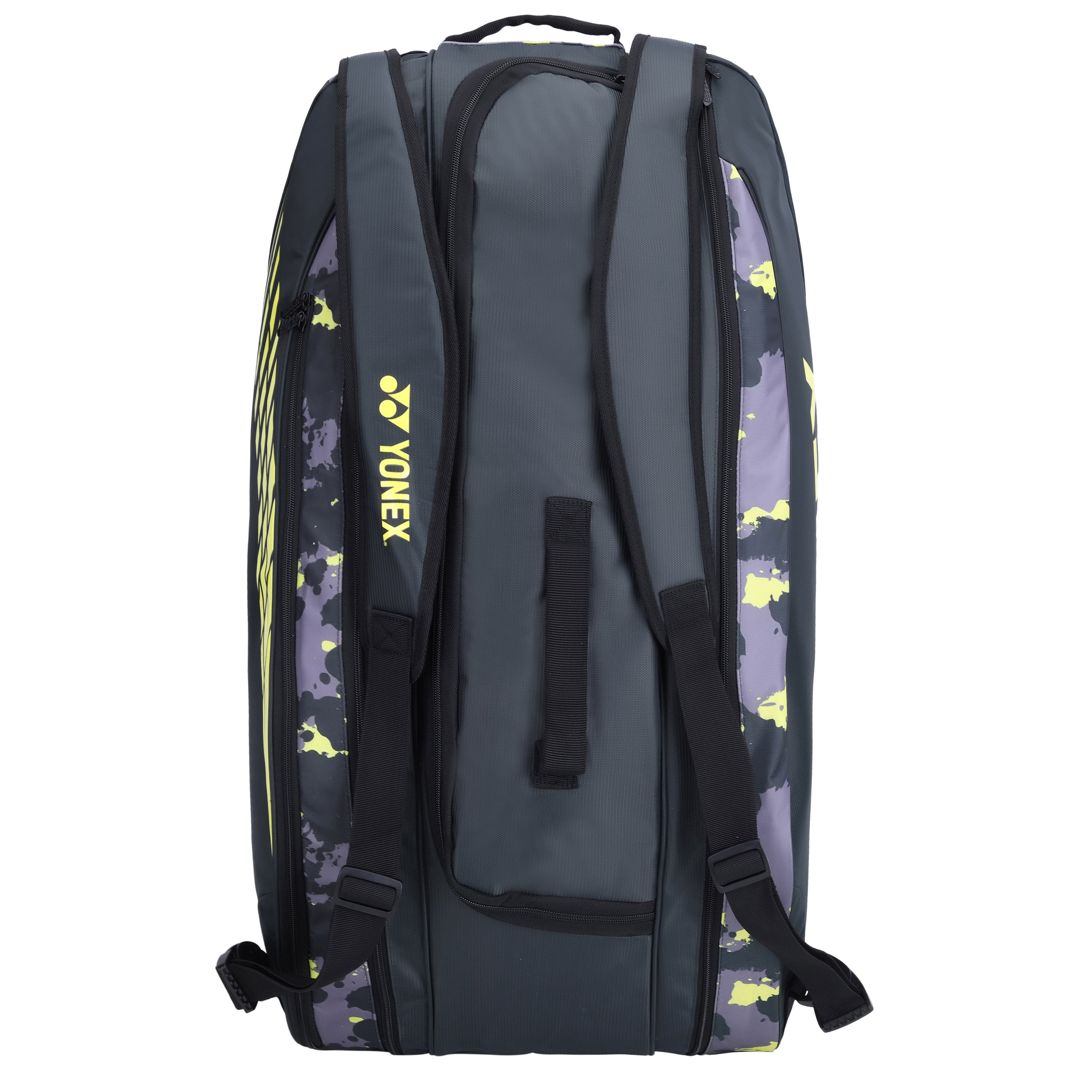 Yonex 22929T-BT6-SR Badminton Kitbag (With Shoe Pocket) Dark Flower Grey Yellow