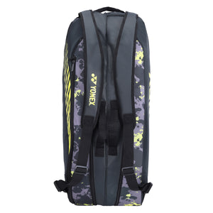 Yonex 22926T-BT6-SR Badminton Kitbag (With Shoe Pocket) Dark Flower Grey Yellow