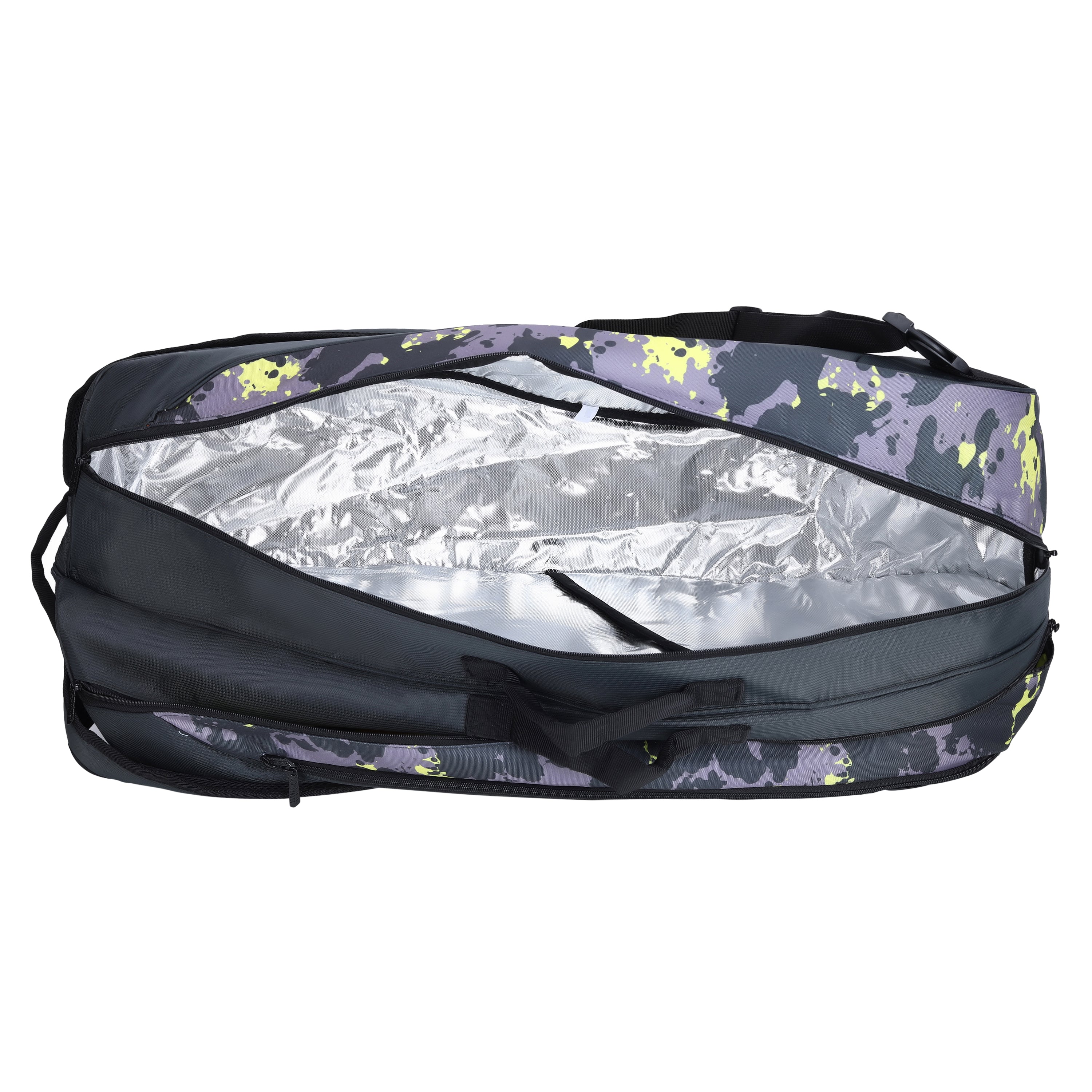 Yonex 22926T-BT6-SR Badminton Kitbag (With Shoe Pocket) Dark Flower Grey Yellow