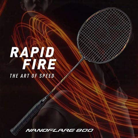 YONEX NANOFLARE 800 (MADE IN JAPAN) Mat Black Unstrung Badminton Racket