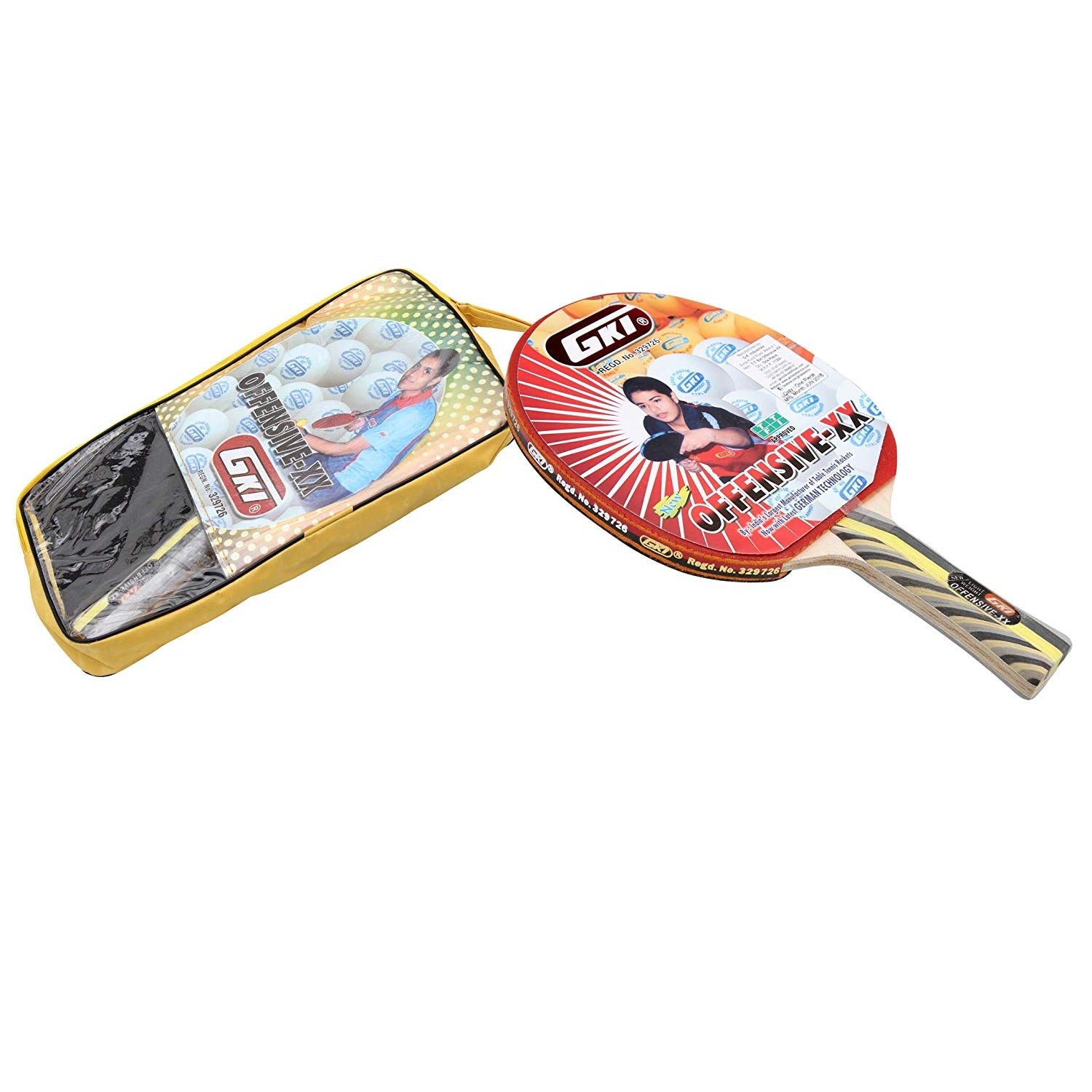 GKI Offensive XX Table Tennis Bat