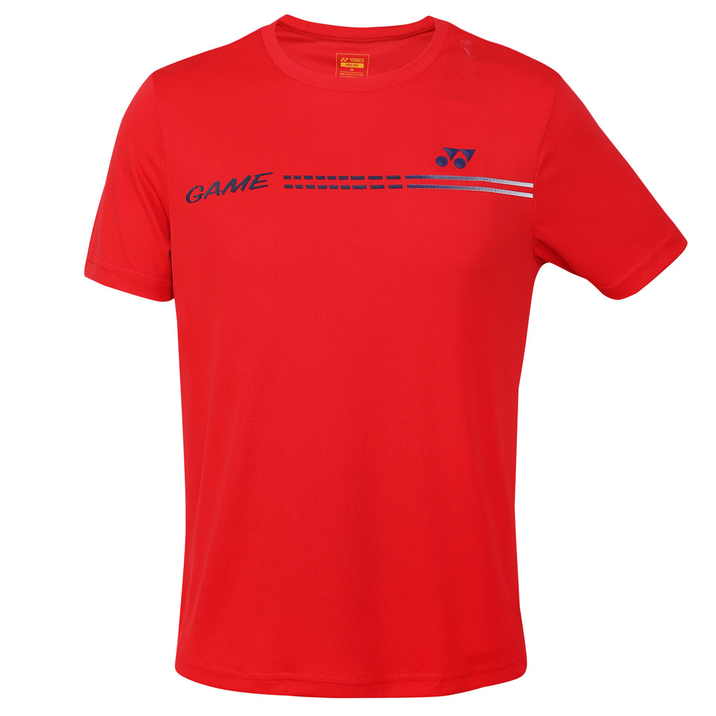 Yonex 2313 Mens Round Neck T-Shirt Apparel HIGH RISK RED