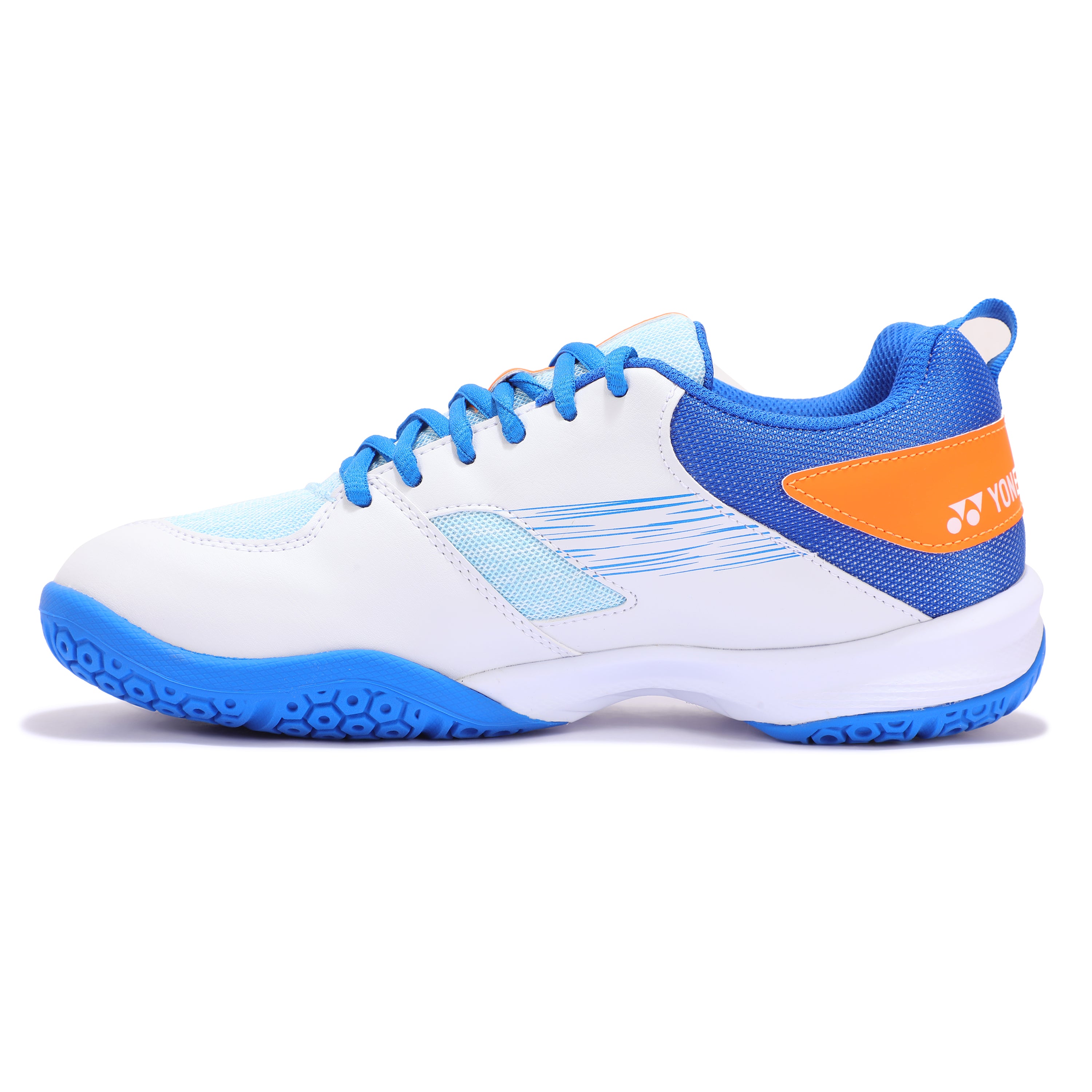 YONEX SHB 37 EX Power Cushion Badminton Shoe (White Blue)