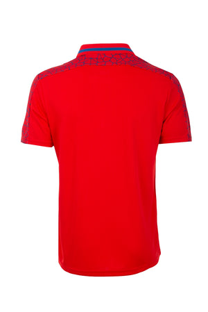 Yonex 1716 Mens Polo Collar T-Shirt Apparel (HIGH RISK RED)