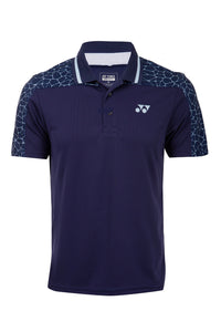 Yonex 1716 Mens Polo Collar T-Shirt Apparel (PATRIOT BLUE)