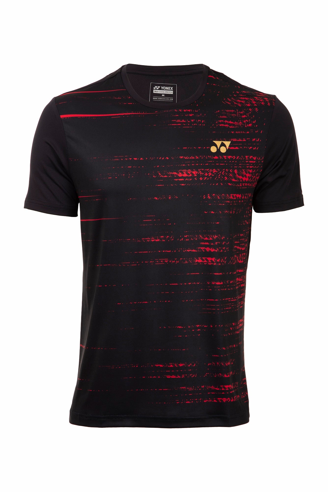 Yonex 1721 Mens Round Neck T-Shirt Apparel (JET BLACK)