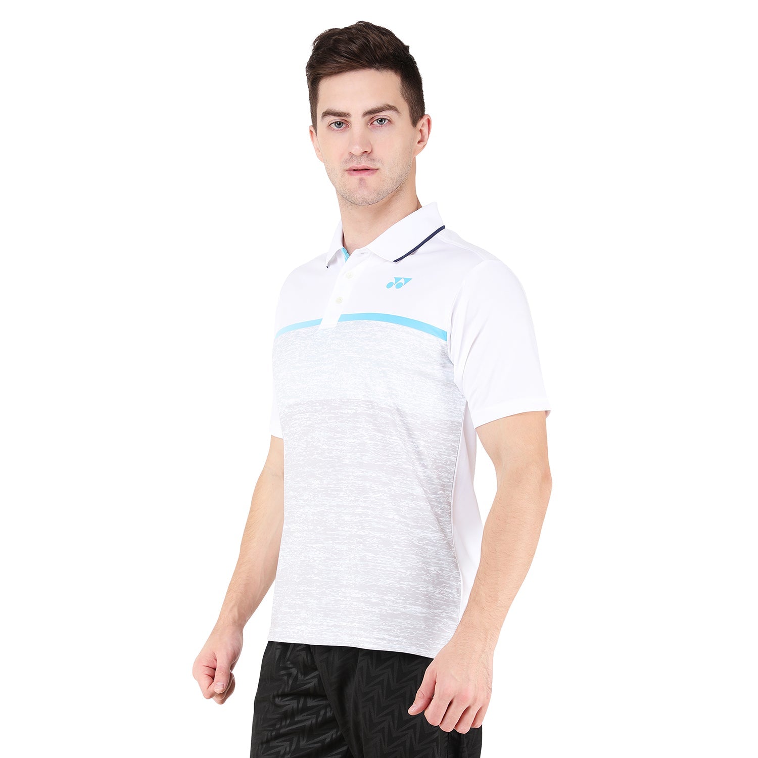Yonex 1291 Mens Polo Collar T-Shirt Apparel White