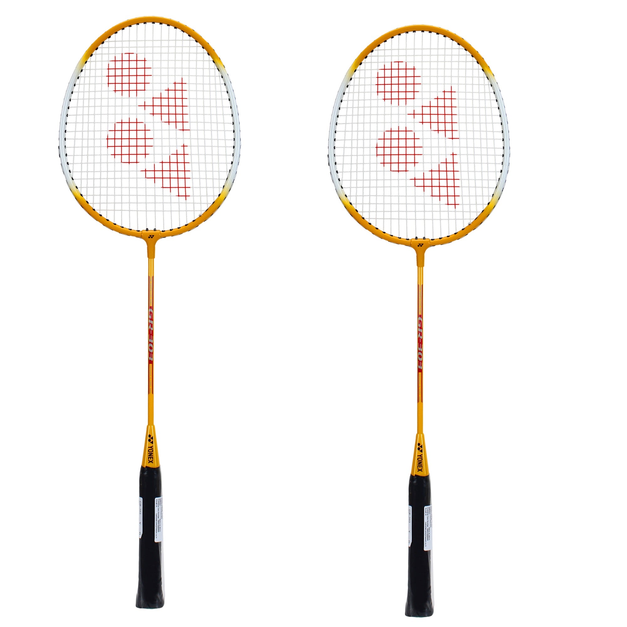 Yonex GR 303 Combo Lot de 2 raquettes de badminton avec housse intégrale  Jaune : : Sports et Loisirs