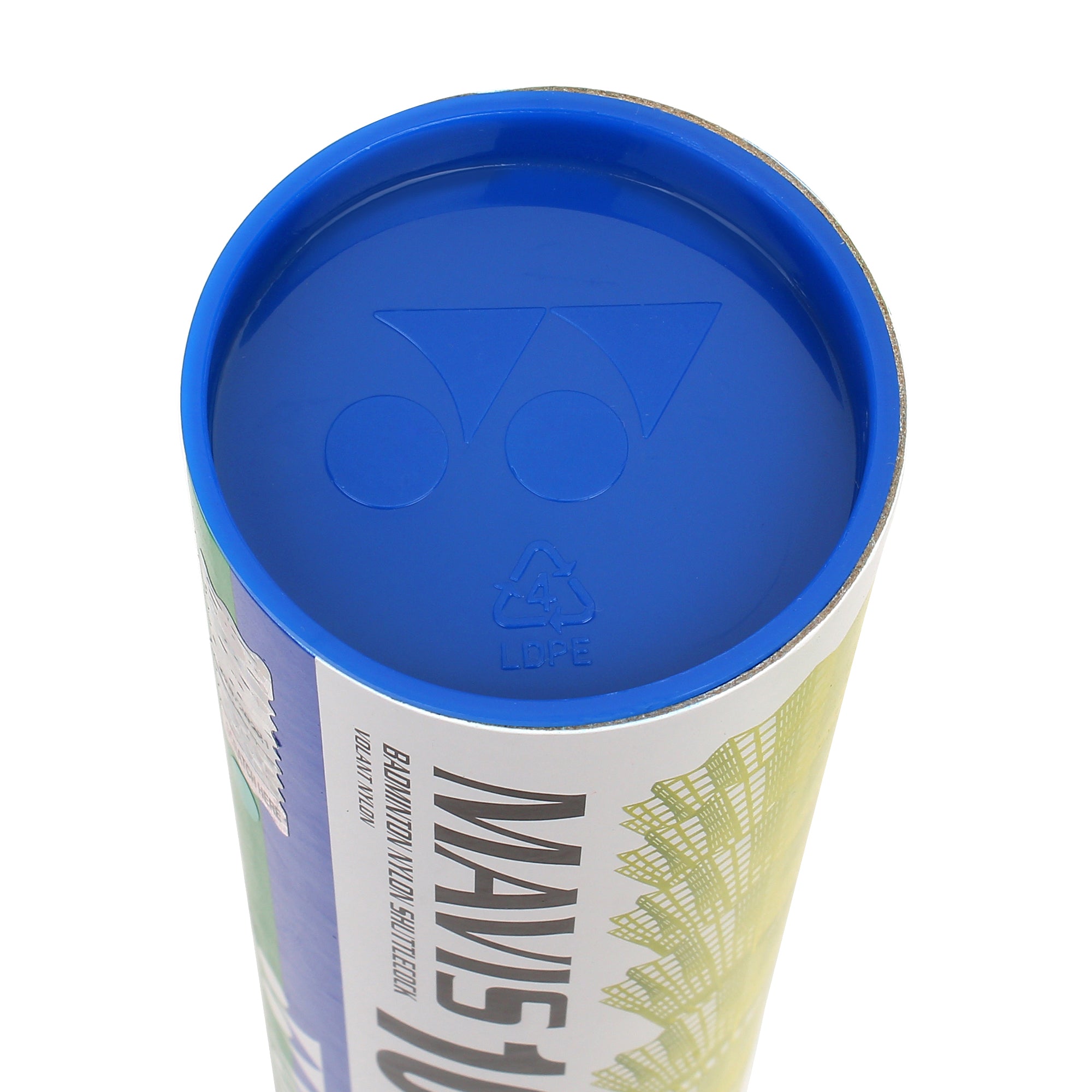 Yonex MAVIS 10 - Blue Cap Nylon Badminton Shuttlecock - Yellow (Medium, 75)